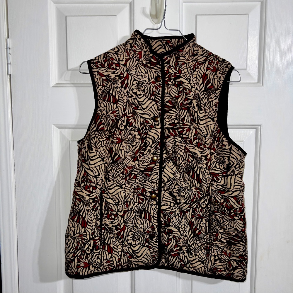 Croft & Barrow Women’s Quilted Puffer Vest Sz S